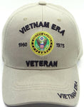 Vietnam ERA Army Veteran Hat Military Baseball Cap, Mens Womens, Tan