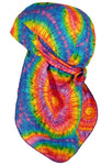 Tie Dye Doo Rag 1960s Rainbow Tye Die 60s Hippie Fun Woodstock MADE IN THE USA with SWEATBAND