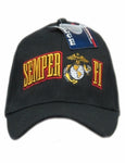 CLEARANCE U.S. Marine Corps Hat, United States Marines Black Baseball Cap, Semper Fi, Officially Licensed