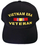 Vietnam ERA Veteran Baseball Cap Black Military Hat Vet