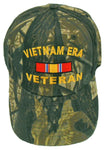 VIETNAM ERA VETERAN CAMOUFLAGE BASEBALL CAP EMBROIDERED CAMO HUNTING HAT