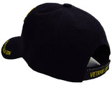 VIETNAM ERA VETERAN BLACK BASEBALL CAP EMBROIDERED HAT
