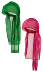 CLEARANCE Hot Pink and Kelly Green Wave Caps Sexy Tie Down Du-rag Cool Nylon Stocking Sleep Hat for Hair Waves