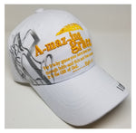 Christian Baseball Cap, Amazing Grace White Religious Hat Adjustable Embroidered