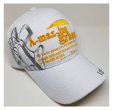 Christian Baseball Cap, Amazing Grace White Religious Hat Adjustable Embroidered