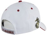 U.S. Marine Corps Hat, United States Marines White Baseball Cap, Officially Licensed Headwear