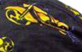 Black Chopper Headwrap Doo Rag Trucker Durag Skull Cap Cotton Sporty Motorcycle Hat